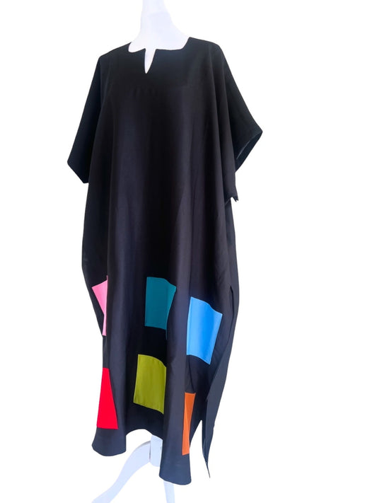 Black Kaftan Dress — Whura